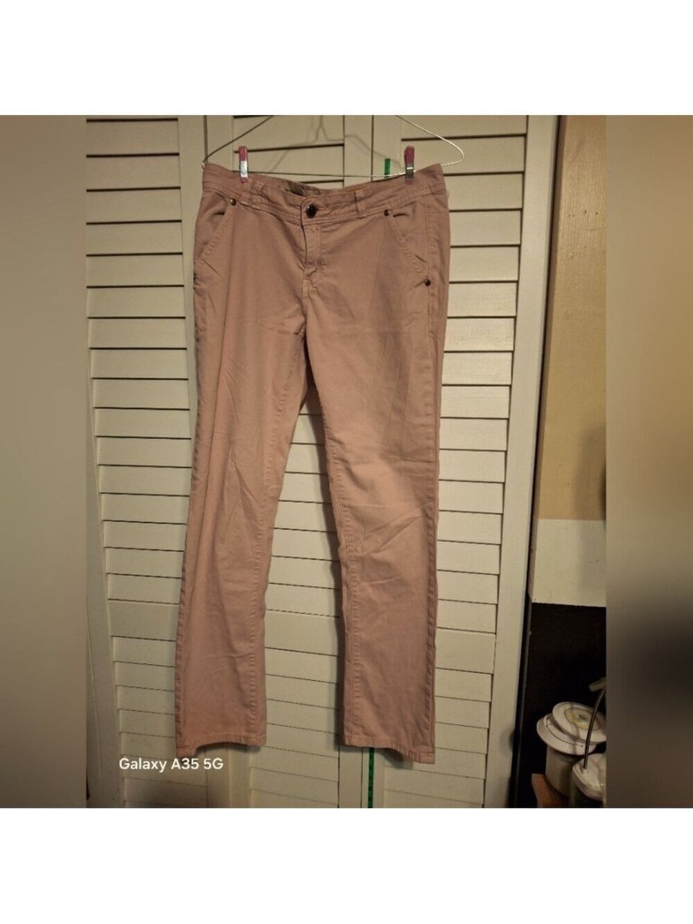 Pilcro Pink Straight-Leg Jeans